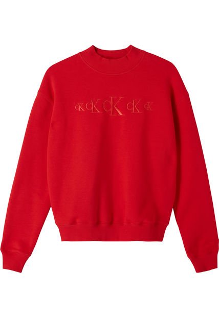 Sudadera De Mezcla De Algodón Reciclado Rojo Calvin Klein - Compra Ahora |  Dafiti Colombia