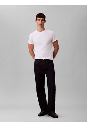 Camiseta Blanca Con Micro Monograma Bordado Calvin Klein