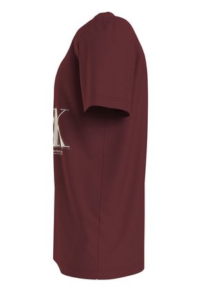 Camiseta Informal Con Logo Hombre Vino Calvin Klein