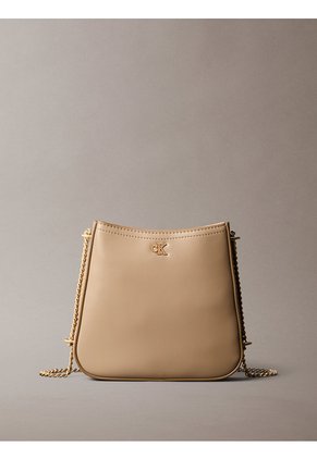 Bolso Beige Tipo Silla Con Cadena Calvin Klein