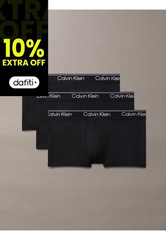 Pack Negro De 3 Bóxers De Talle Bajo - Microfibre Stretch Calvin Klein Calvin Klein