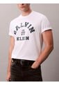 Camiseta Blanca Con Gráfico De Logo Calvin Klein de Calvin Klein