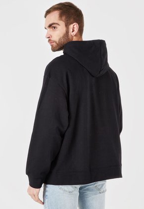 Hoodie Negro-Blanco Calvin Klein