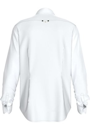 Camisa Blanca Slim Con Mini Monograma Calvin Klein