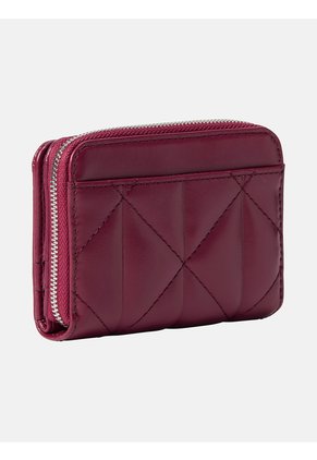 Billetera Rosa Acolchada Con Cierre Alrededor Calvin Klein