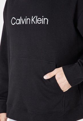 Hoodie Negro-Blanco Calvin Klein