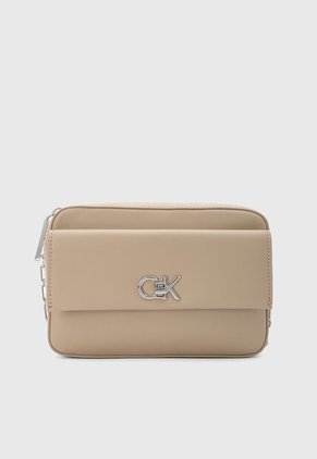 Bolso Manos Libres Calvin Klein Crockery Beige