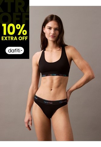 Tanga Negra - Icon Cotton Modal Pride Calvin Klein Calvin Klein
