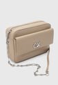 Bolso Manos Libres Calvin Klein Crockery Beige de Calvin Klein
