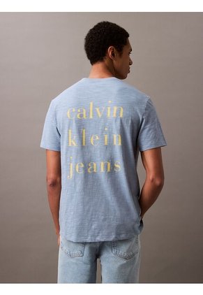 Camiseta Multicolor Classic Crewneck Calvin Klein