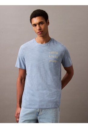 Camiseta Multicolor Classic Crewneck Calvin Klein