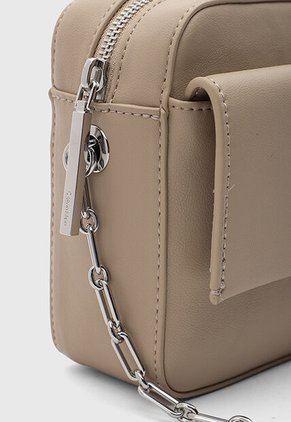Bolso Manos Libres Calvin Klein Crockery Beige
