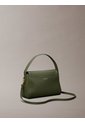 Bolso Verde De Hombro Con Emblema Metálico Calvin Klein de Calvin Klein