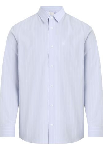 Camisa Azul Poplin Con Multi Rayas Calvin Klein Calvin Klein