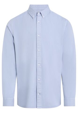 Camisa Azul De Sarga Ligera Teñida Calvin Klein Calvin Klein
