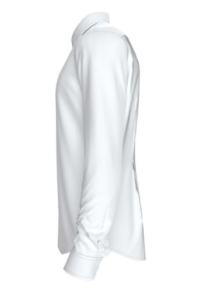 Camisa Blanca Slim Con Mini Monograma Calvin Klein