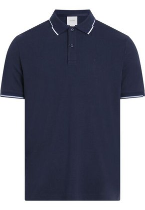Polo Azul Slim Con Detalle En Bordes Calvin Klein