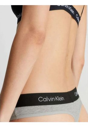Pantie Gris Tipo Tanga Moderna En Algodón Calvin Klein