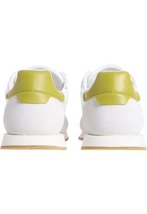 Tenis Blanco De Perfil Bajo De Ante Calvin Klein