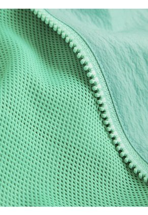 Chaqueta Verde Con Gorro Y Cierre Para Mujer Calvin Klein