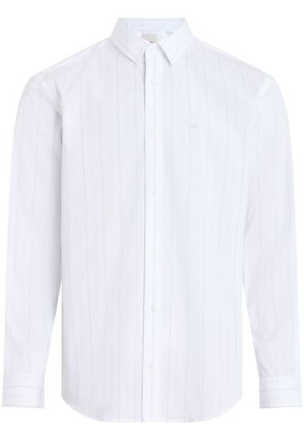 Camisa Blanca Poplin Con Multi Rayas Calvin Klein Calvin Klein
