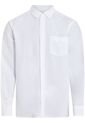 Camisa Blanca De Lino Y Algodón Calvin Klein de Calvin Klein