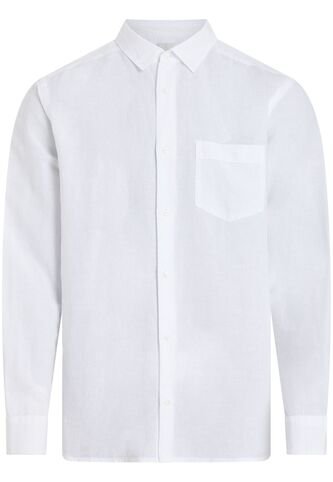 Camisa Blanca De Lino Y Algodón Calvin Klein Calvin Klein