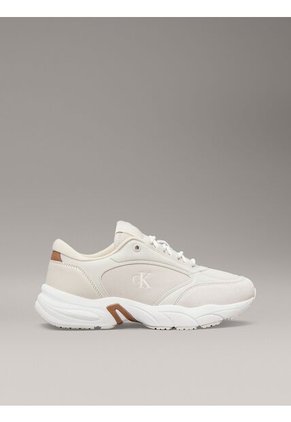 Tenis Beige De Cuero Sintético Calvin Klein
