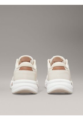 Tenis Beige De Cuero Sintético Calvin Klein