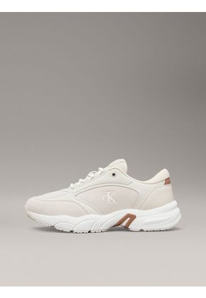 Tenis Beige De Cuero Sintético Calvin Klein