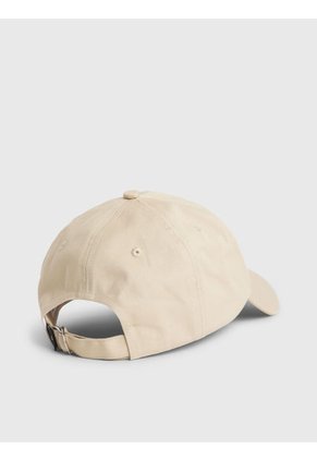 Gorra De Algodón Orgánico Con Logo Hombre Beige Calvin Klein