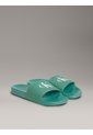 Sandalias Verde Deslizantes Con Monograma Calvin Klein de Calvin Klein