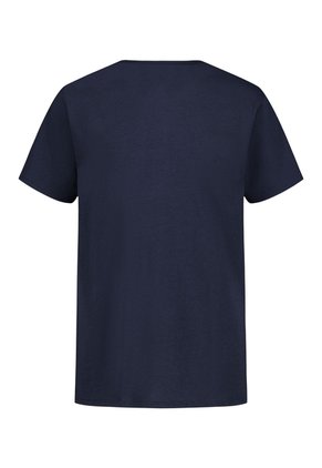 Camiseta Azul Manga Corta Con Logo De Monograma Calvin Klein