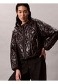 Chaqueta Negra Acolchada Con Patrón De Logo Calvin Klein de Calvin Klein
