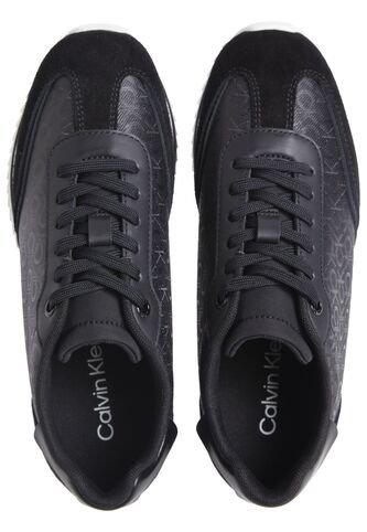 Tenis Negro Deportivos Runner Con Monograma Calvin Klein Calvin Klein