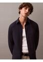 Camisa Azul Slim Fit Elástica De Manga Larga Calvin Klein de Calvin Klein