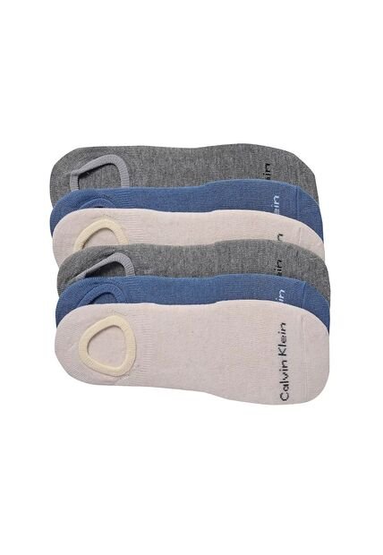 Pack Multicolor De 6 Medias Basic Liner Calvin Klein