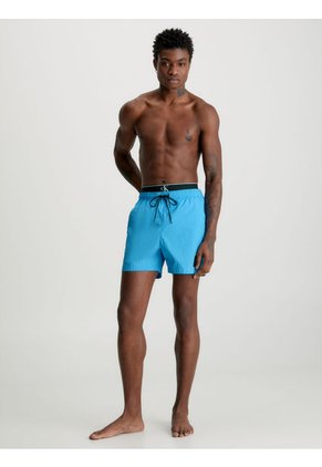 Bañador Con Cintura Doble Hombre Azul Calvin Klein