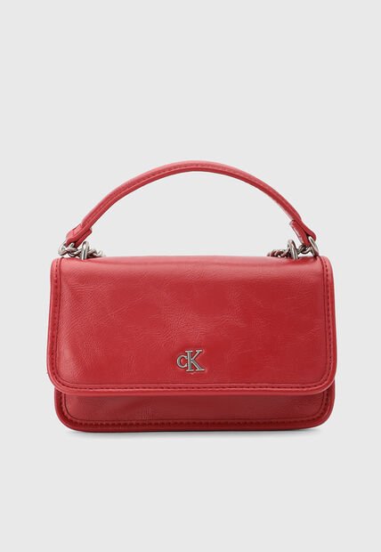 Bolso Manos Libres Calvin Klein Rojo