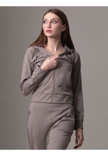 Buzo Café Deportivo Con Capota Suave Y Elástica Calvin Klein
