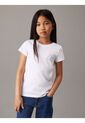Camiseta Niña Blanca Slim Con Logo Calvin Klein de Calvin Klein