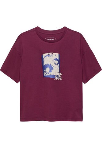 Camiseta Morado Flower Graphic Para Niña Calvin Klein Calvin Klein