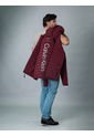 Chaqueta Vinotinto Acolchada Con Capota Calvin Klein de Calvin Klein