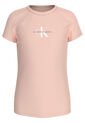 Camiseta Rosada Slim Con Monograma Para Niña Calvin Klein de Calvin Klein