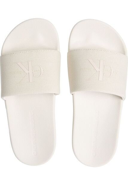 Sandalias Beige De Lona Calvin Klein