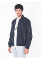 Chaqueta Azul Bomber Con Cremallera Calvin Klein de Calvin Klein