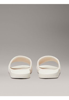 Sandalias Blancas De Jacquard Con Logo Calvin Klein