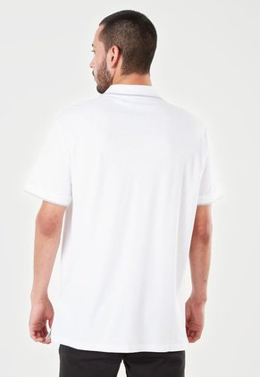 Polo Blanco-Gris Calvin Klein