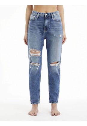Jeans High Rise Mom Azul Calvin Klein