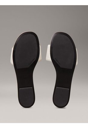 Sandalias Blanco De Jacquard Con Logo Calvin Klein